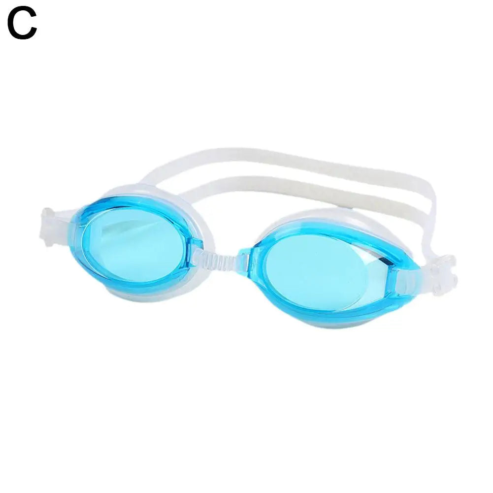 Silicone Goggle Women HD Men's Waterproof and Anti-fog Diving Equipment Small Frame Adult Swimming Glasses for Childre Oasis Select Light Blue