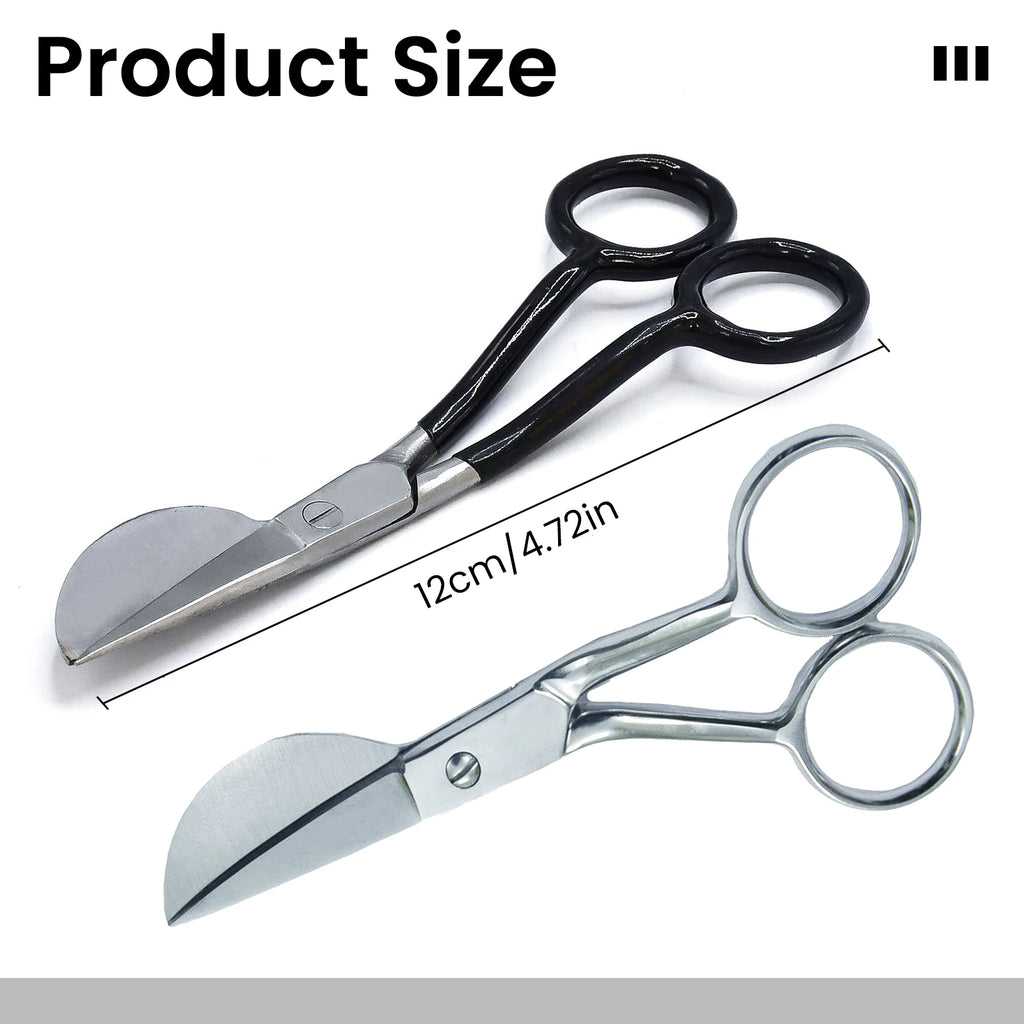 Sturdy Carpet Trimmer Scissor Sharp Duckbill Applique Scissors Stainless Steel Sewing Embroidery Scissors Cutting Shears Oasis Select