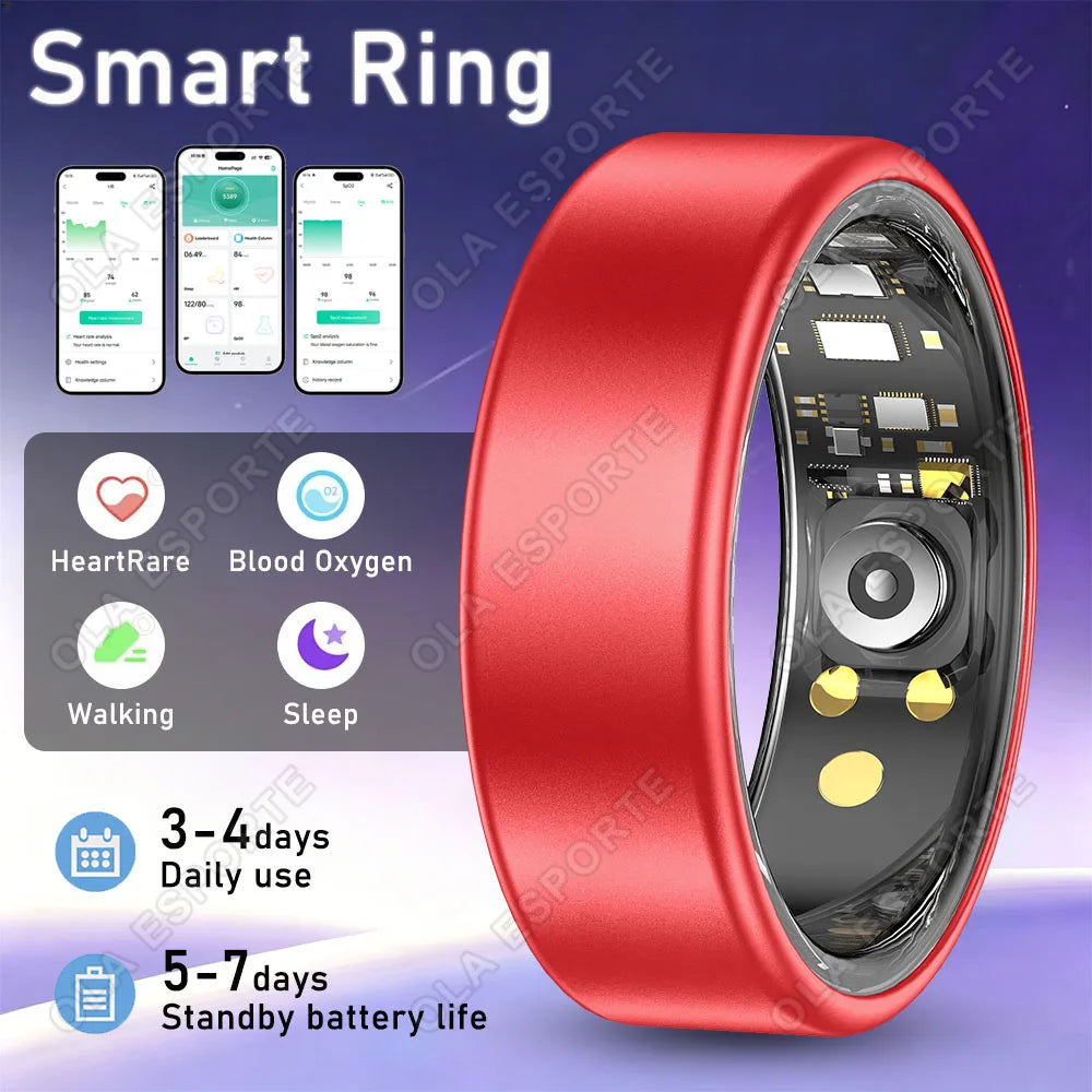 Ola Esporte Smart Ring – Heart Rate, SpO₂ & Sleep Tracker