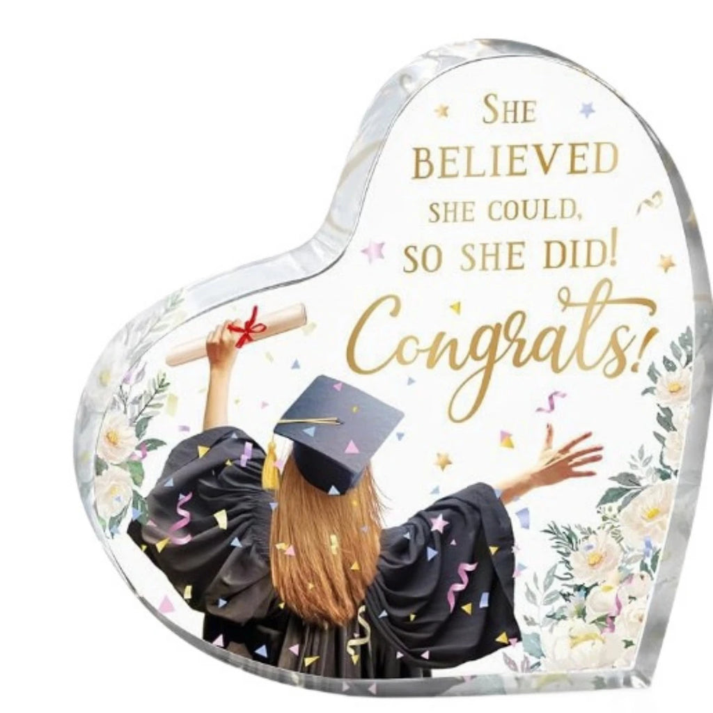Class of 2026 Acrylic Plaque Inspirational Graduate Gifts For Her Graduation Senior 2026 Gift For Her Class Of Table Decor Oasis Select Style