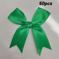 50pcs, decorative bow 3.35 inches, gift wrapping decoration, wedding, holiday and DIY crafts, birthday gifts, accessories Oasis Select green 50pcs Other