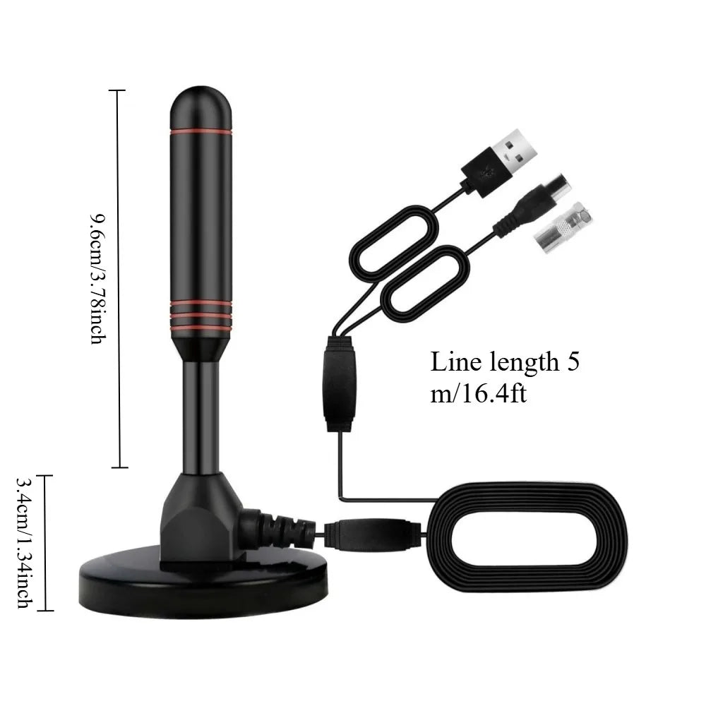 2025 New DTMB Domestic TV Suction Cup Aluminum Antenna with ATSC DVB-T HDTV Signal Amplifier Oasis Select