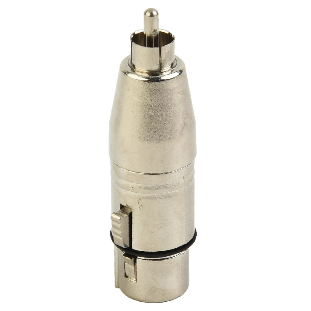 1Pc /Lot XLR Female To RCA Female Audio Adapter Connector For Microphone Speaker Zinc Alloy RCA Adapter Oasis Select