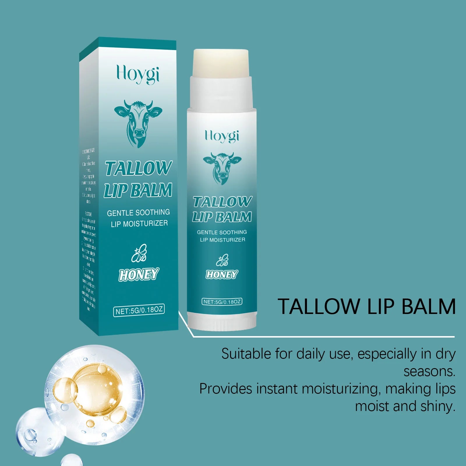 Tallow Lip Balm Deep Moisturizing Removes Dead Skin Gentle Soothing Lip Fades Lip Lines Smoothing Plumps Lips Care Oasis Select