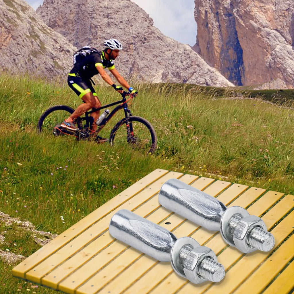 Pin Bicycle Pins Outdoor Sports Cycling Sports Short Steel Silver Steel 2 Pcs 35g Accessories Crank Wedges Bicycle Nice Oasis Select