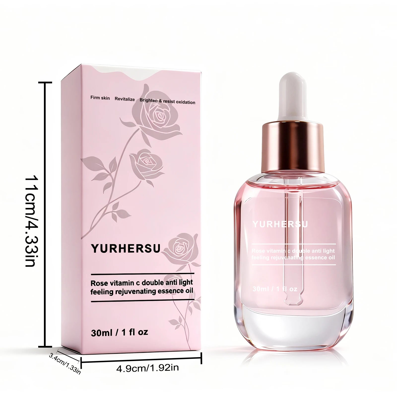 Rose Vitamin C Antioxidant Essence | Radiance Boost Face Serum Vitamin C Face Serum Oasis Select