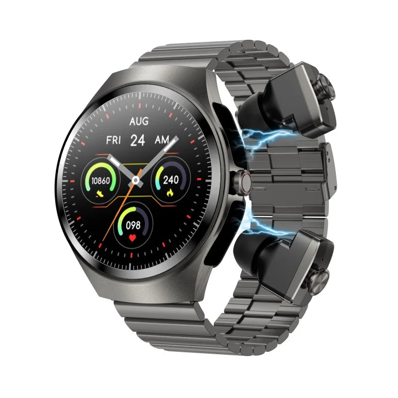 Music Smartwatch With Built-in Headphones 1.43-inch AMOLED HD Screen Heart Rate Health Monitoring Men's Watch Women Sports Modes Oasis Select BKBK1M