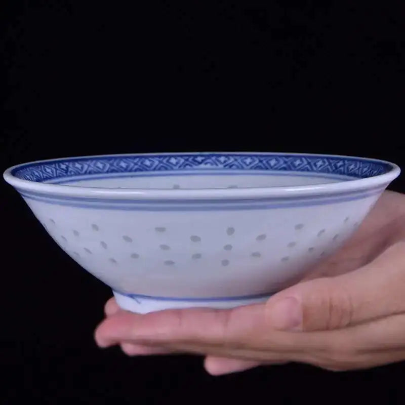 6inch Ceramic Ramen Bowl Chinese Vintage Blue And White Porcelain Tableware Soup Rice Bowls Home Restaurant Kitchen Dinnerware Oasis Select