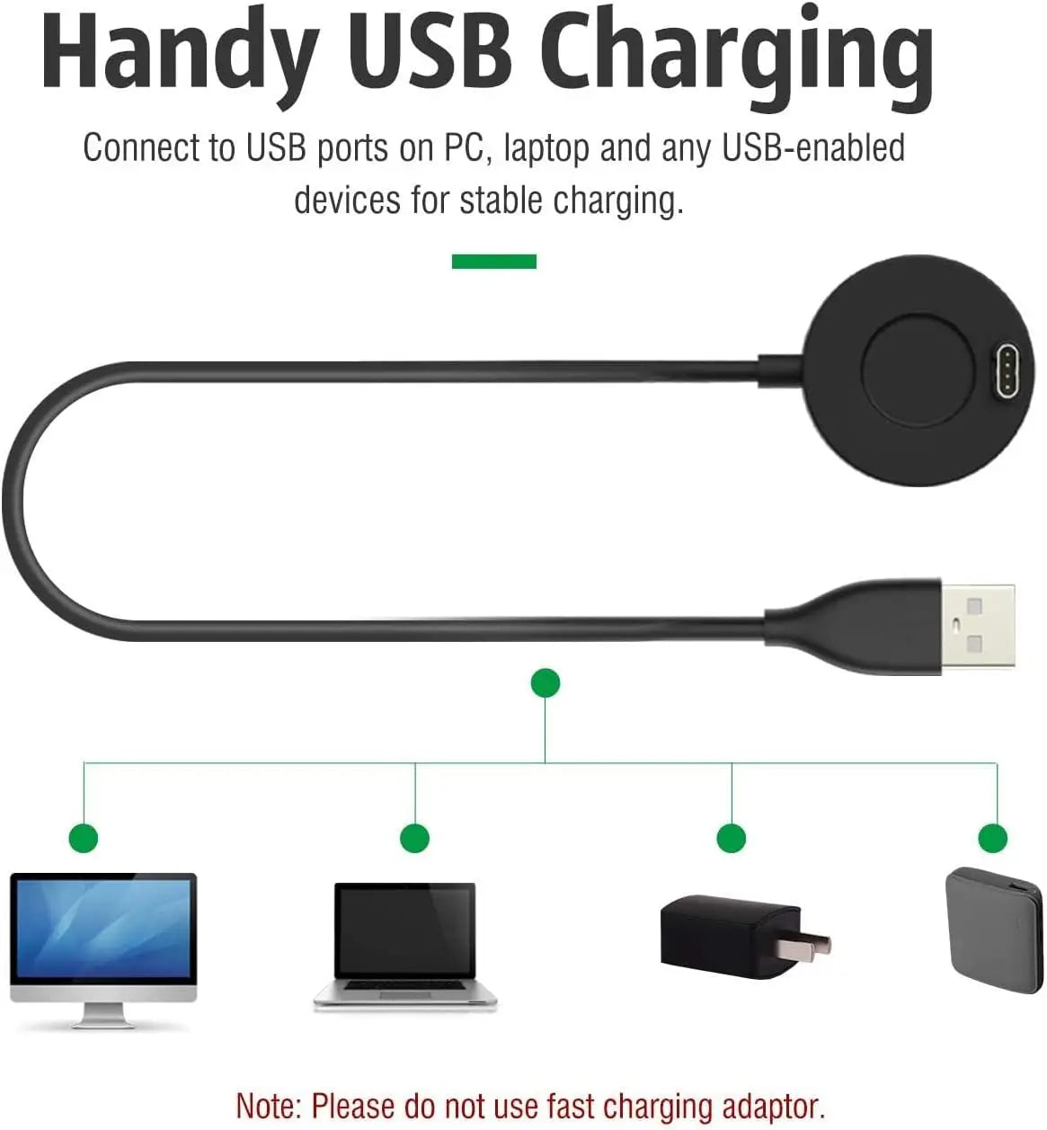 Garmin Watch Charger Dock – Fenix, Vivoactive, Venu USB Stand Watch Charging Dock Oasis Select