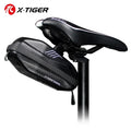 X-TIGER Bike Saddle Bag Rainproof Shockproof PU Pouch Bicycle Bag Rear Large Capatity Seatpost MTB Bike Bag Cycling Accessories Oasis Select X-CB-E7 Other