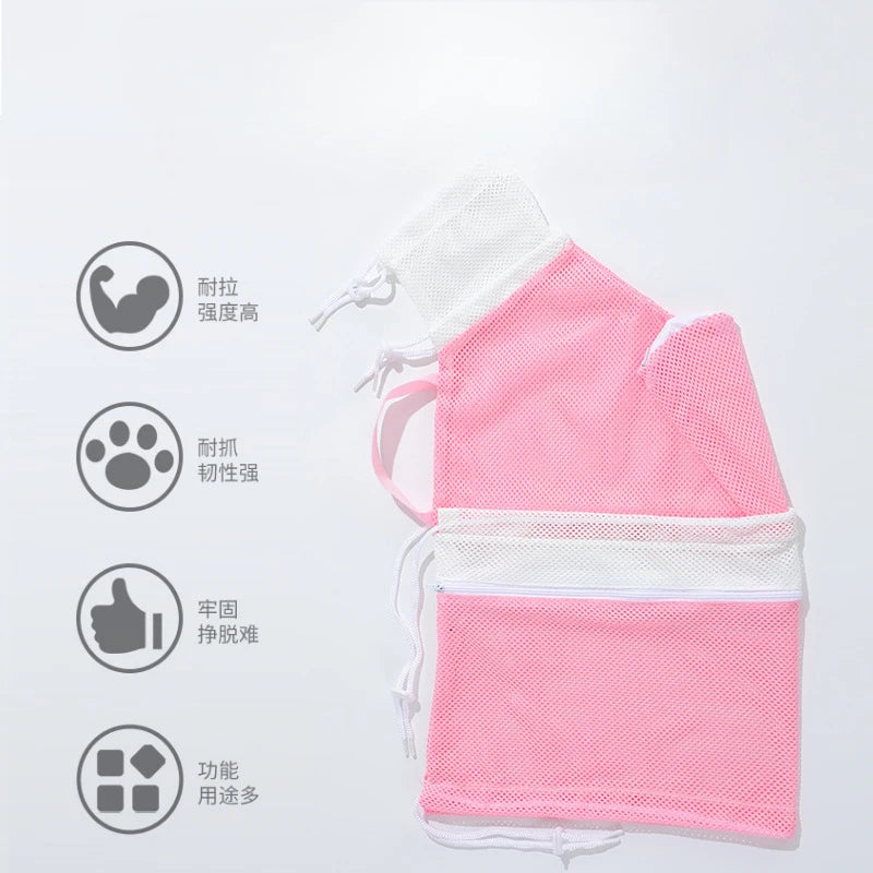 Pet Products Cat Wash Bag Cat Wash Utensil Cat Bath Bag Anti-scratching Anti-biting Injection Medication Nail Scissors Ear Pick Oasis Select