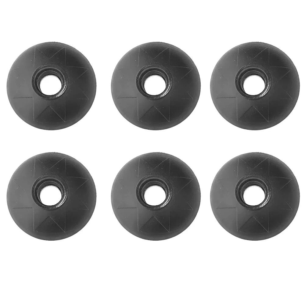 6 Piece Cane Climb Replacement Alpenstock Hike Protector Cap Tip Rubber Basket Snow Sport Trekking Pole Nordic Walk Stick Camp Oasis Select Type 5