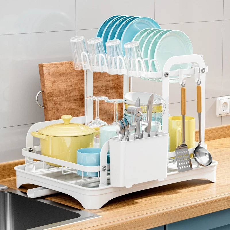 Dish Storage Rack Kitchen Shelf Narrow Small Household Dish Drain Rack Multifunctional Tableware Storage Box Cupboard Oasis Select