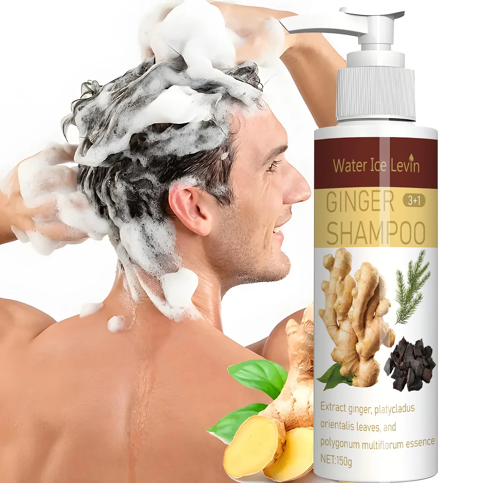 Ginger Regrowth Shampoo – Anti Hair Loss, Dandruff & Oil Control Hair Growth Shampoo Oasis Select