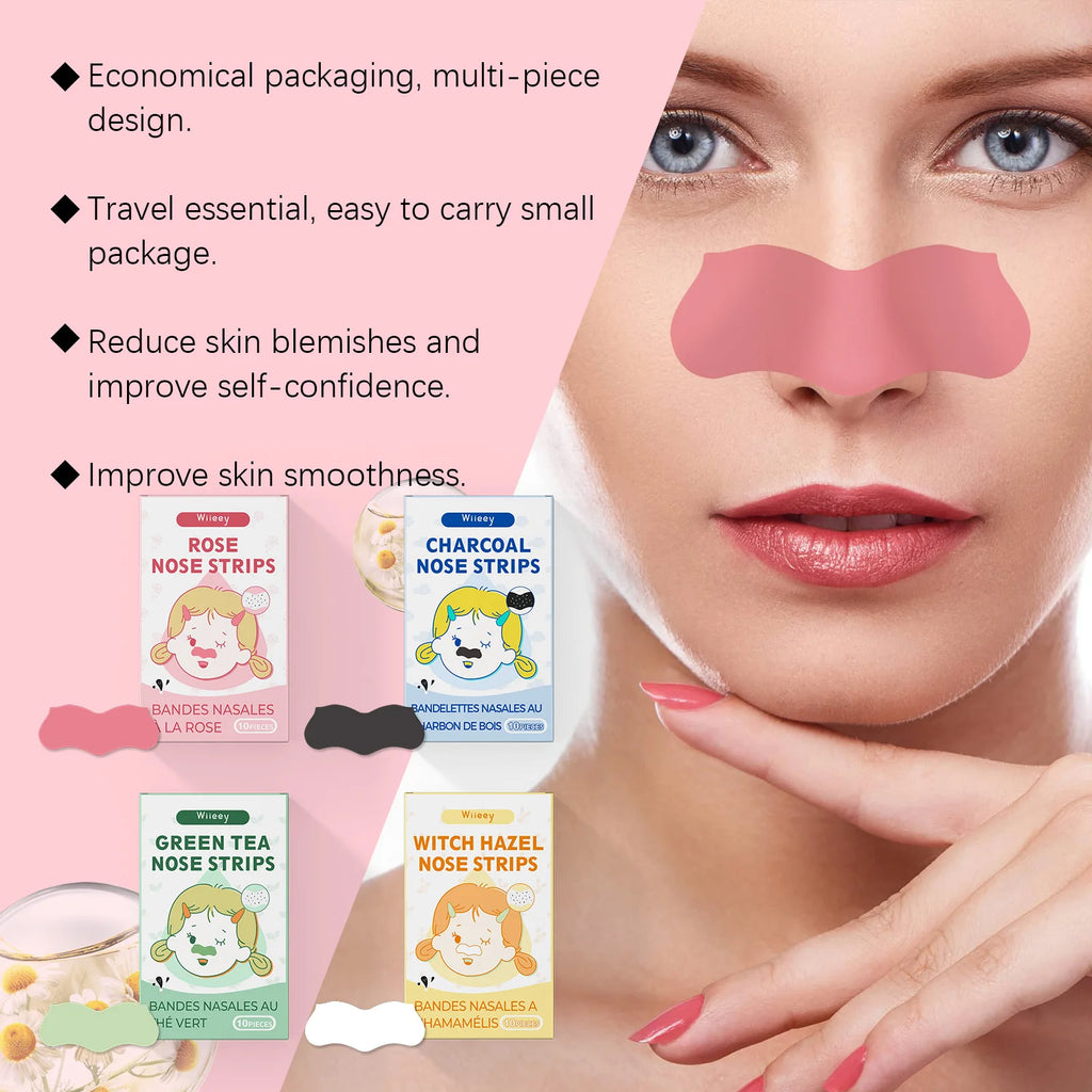 Blackhead Removal Nose Strips – Deep Cleanse & Moisturize 10 Pack Blackhead Nose Strips Oasis Select