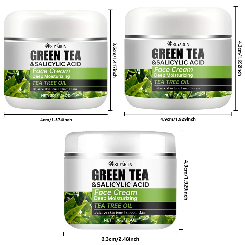 SUYARUN Tea Tree & Salicylic Acid Face Cream – Oil Control Face Cream Oasis Select