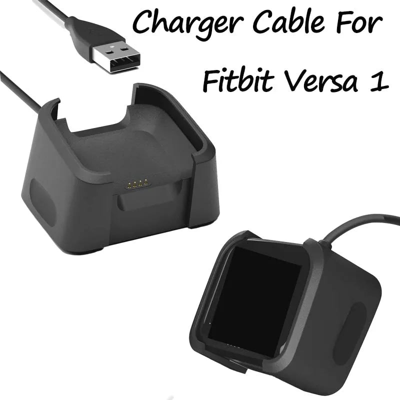 Fitbit Versa 1 Replacement USB Charger Cable – 1M Dock Smartwatch Charger Cable Oasis Select