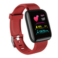 Multifunctional Smart Watch Men Women Bluetooth Connected Phone Music Player Fitness Sport Bracelet Sleep Monitor D13 Smartwatch Oasis Select 116Plus Red