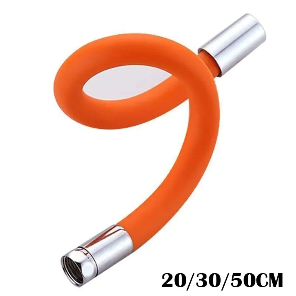 Water Tap Accessories Faucet Extender Pipe 360° Rotating Wash Basin Lengthening Tube Free Bending Rotatable Flexible Hose Oasis Select 20cm