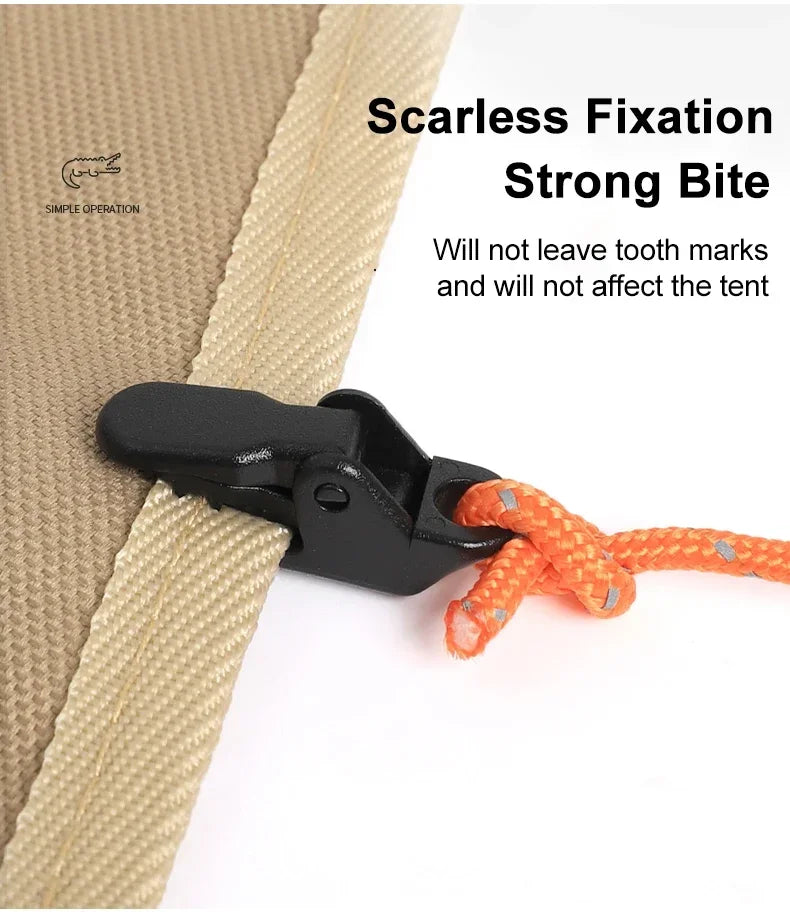 10/20/50 PCS Heavy-Duty Tarp Clips – Windproof No-Puncture Grips for Tarps, Canopies & Tent Skirts, Reinforced for High Wind Oasis Select