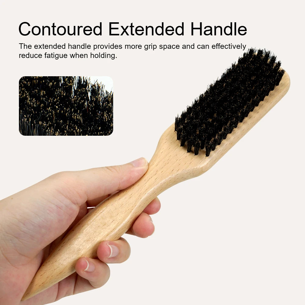Wooden Bristle Hair Brush Set – All Hair Types | Detangle & Style Hair Brush Set Oasis Select
