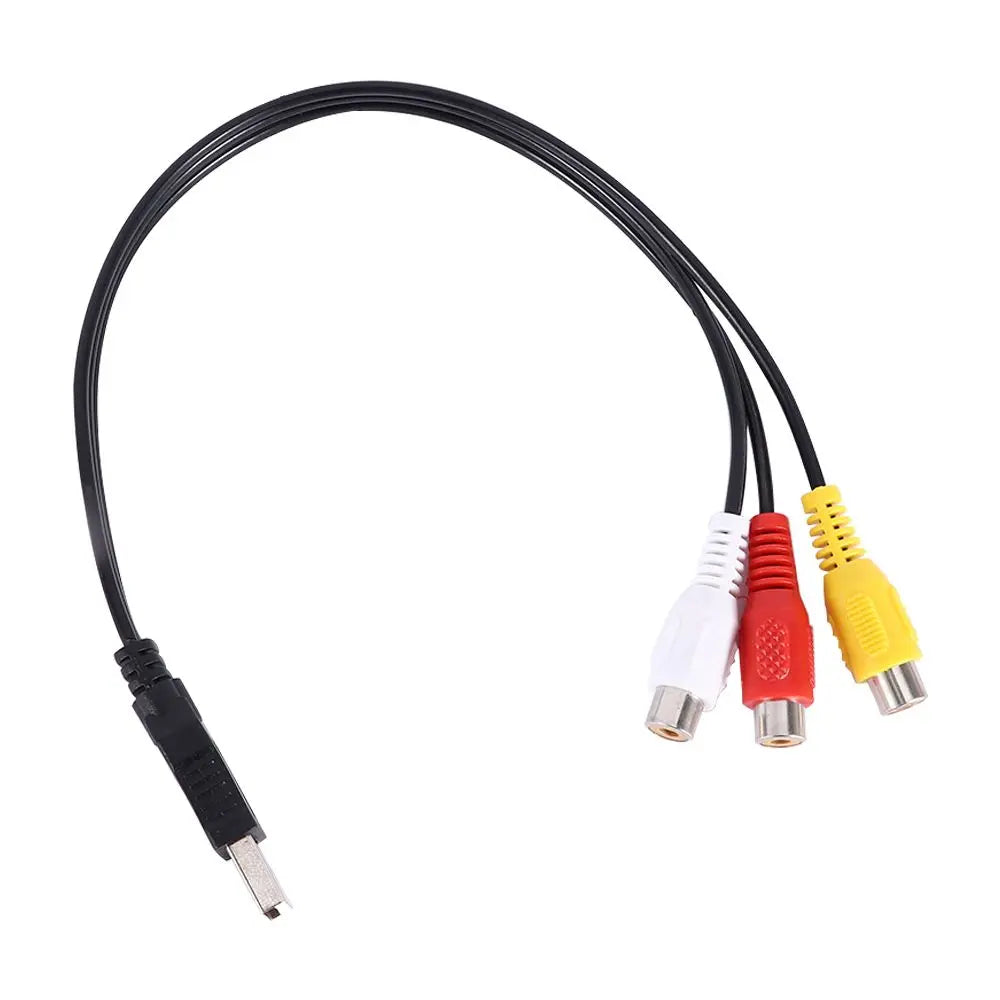 HDTV TV AV Cord Male To Female USB Male Video Adapter Converter Cable Video Cables Oasis Select