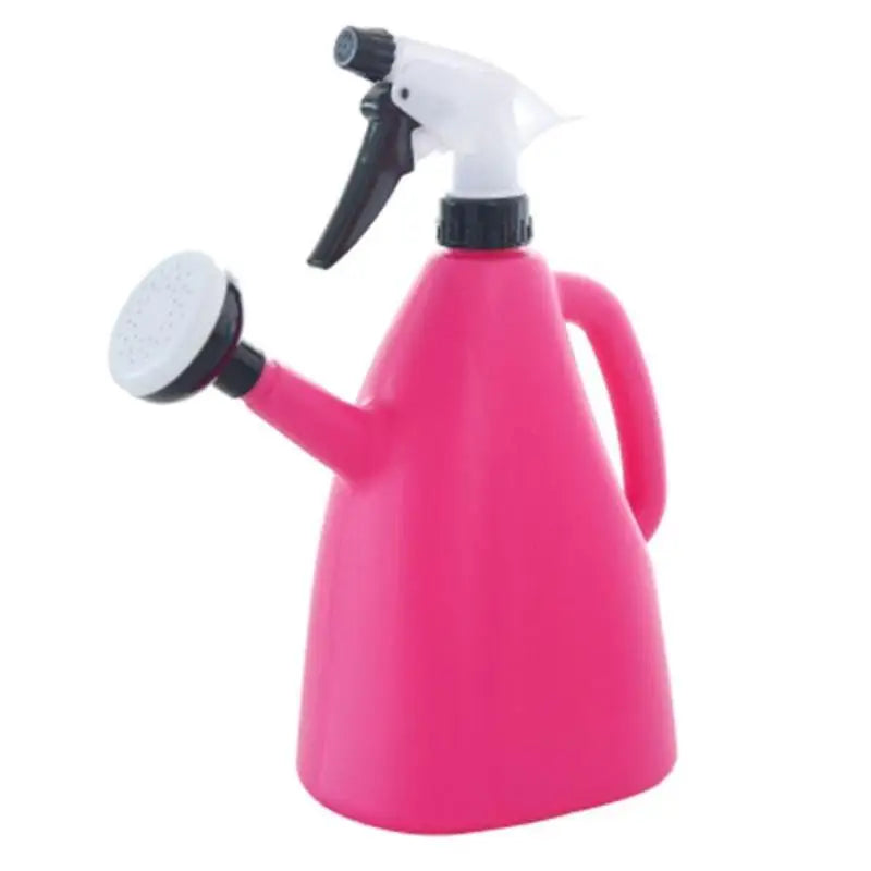 1L 2-in-1 Adjustable Pressure Spray Bottle, Plastic Watering Can, Garden Sprayer for Flowers and Plants Care Oasis Select pink
