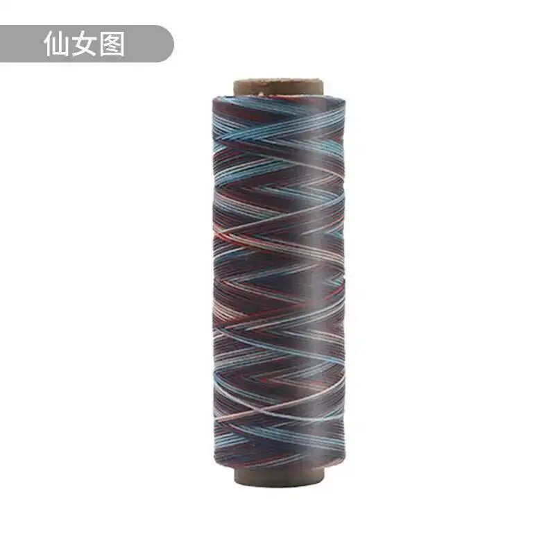 Round Waxed Cord Polyester Coated Sewing Thread DIY Handmade Leather Stitching Rope Bracelets Jewelry Braided Ткань из воска Oasis Select