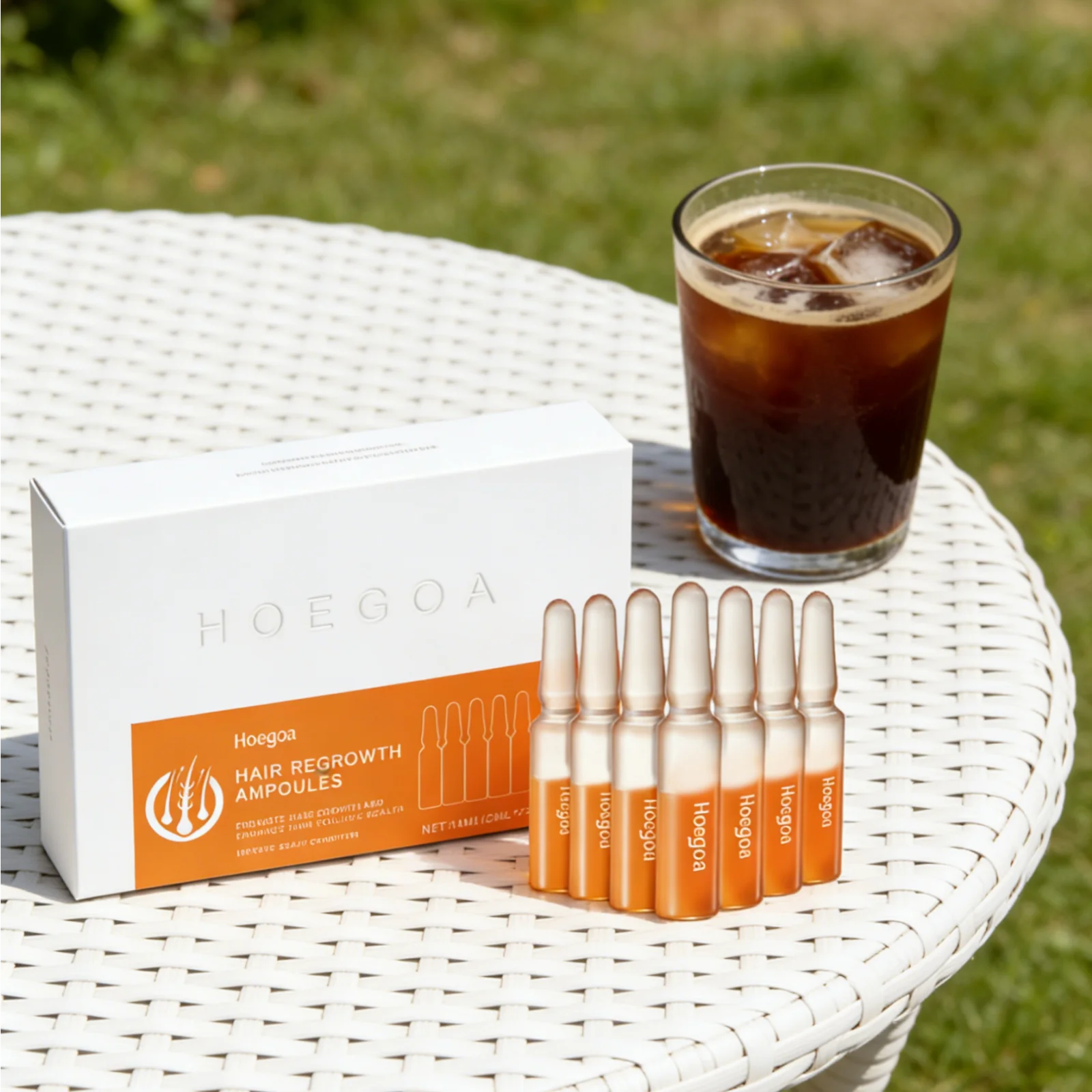 Hoegoa Hair Regrowth Ampoules – Scalp & Anti-Dandruff Treatment Hair Growth Serum Oasis Select