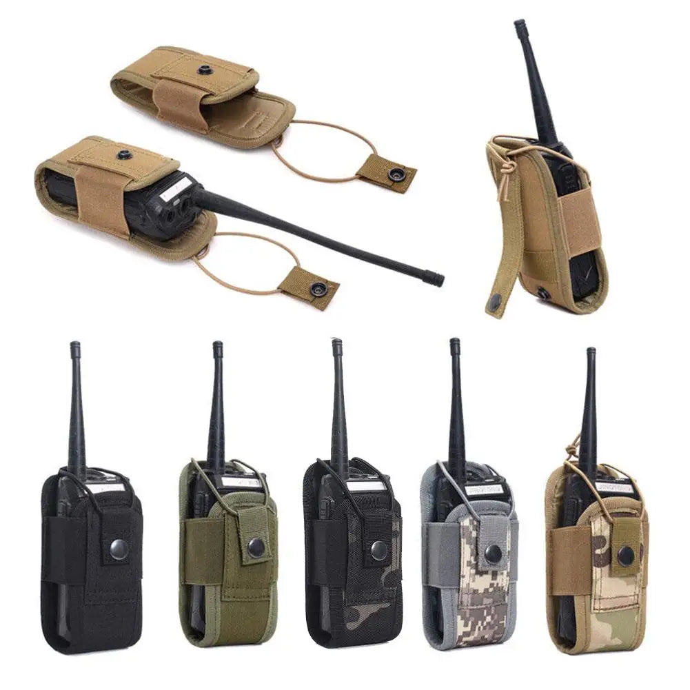 Tactical MOLLE Walkie Talkie Pouch | Outdoor Radio Holster