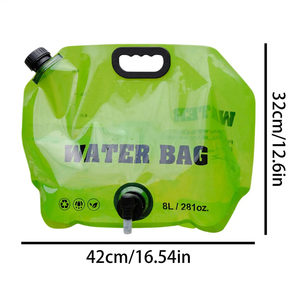 Camping Water Container 8L Portable Reusable Pouch Food Grade Water Storage Containers for Outdoor Hiking Backpacking Fishing Oasis Select