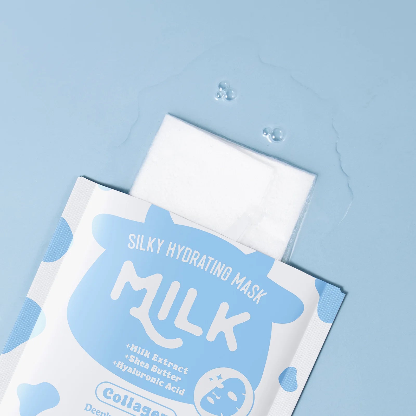 LAIKOU Milk Collagen Sheet Mask – Hydrating & Brightening 25g Collagen Sheet Mask Oasis Select
