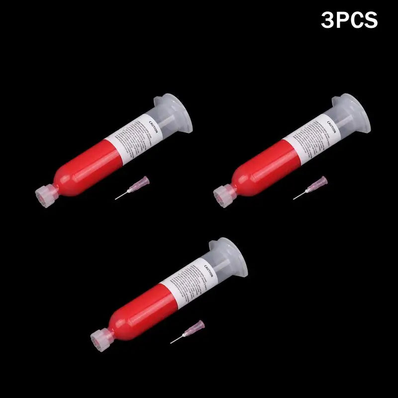 Useful Heat Resistance No Drawing SMT Patch Adhensive Stencil Repair Red Glue For BGA SMD SMT IC Oasis Select 3PCS
