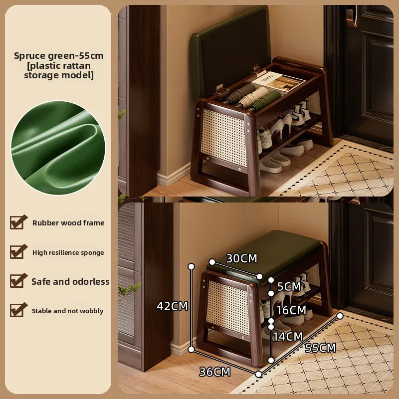 shoe change stool shoes can be worn at home, the shoe cabinet can be integrated and stored, and the entrance is narrow. Oasis Select Storage 55 1