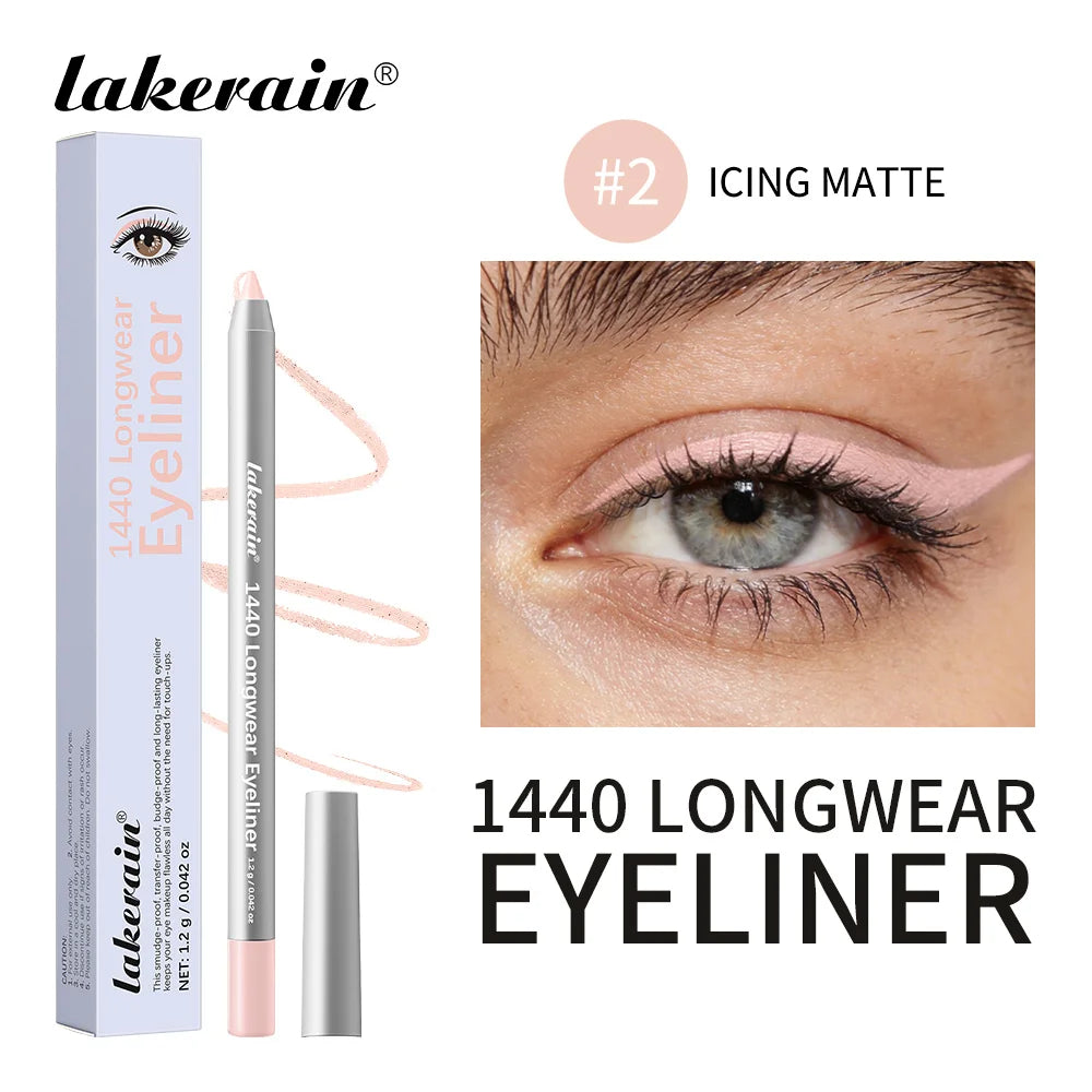 Waterproof Eyeliner Pen Long-Lasting Smudge-proof Transfer-proof Smooth Application Perfect Eye Makeup Beauty Cosmetics Oasis Select Color 2