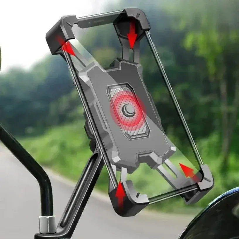 Bike Moto Rearview Mirror Handlebar Mount Stand 360° Rotatable Bicycle Phone Holder for iPhone Xiaomi Bracket Non-slip Cycling Oasis Select