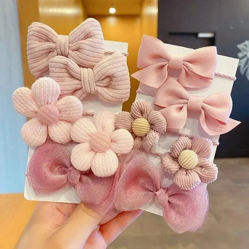 10pcs Aesthetic Hair Scrunchies – Cute Elastic Hair Ties, Soft Fabric Hair Bands, Stylish Headbands for Everyday Wear Oasis Select 10pcs-14