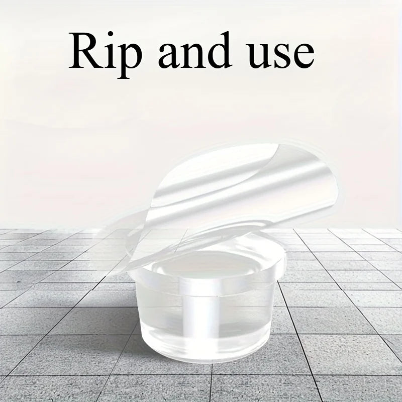 1PC Clear Silicone PET Door Stopper No Drill Under Door Mount Oil Rubbed Anti Slamming For Home Office Travel Use Oasis Select