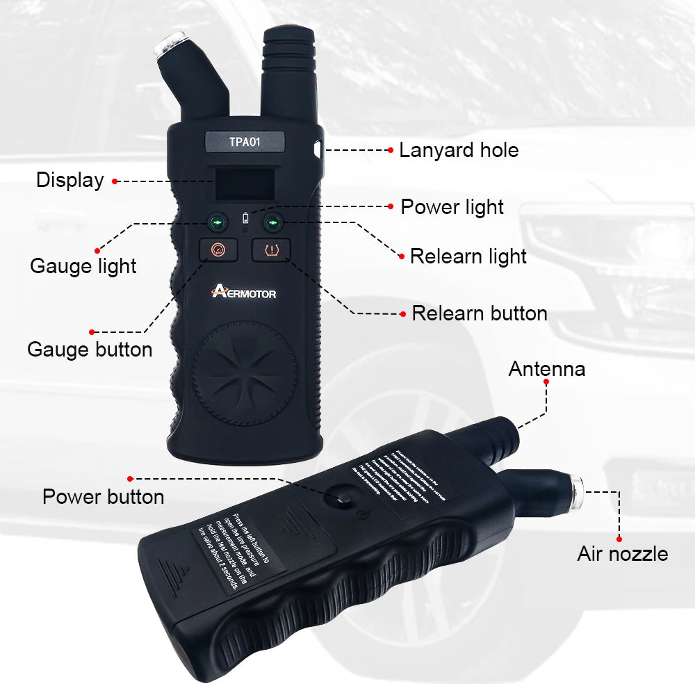 2-in-1 TPMS Reset Tool & Digital Tire Pressure Gauge | TPA01 TPMS Reset Tool Oasis Select
