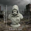 Post-Apocalyptic Gas Mask Bust Figurine Ornament Gothic Wasteland Style Statue Dark Aesthetic Decor for Home Desktop Shelf Gifts Oasis Select doomsday