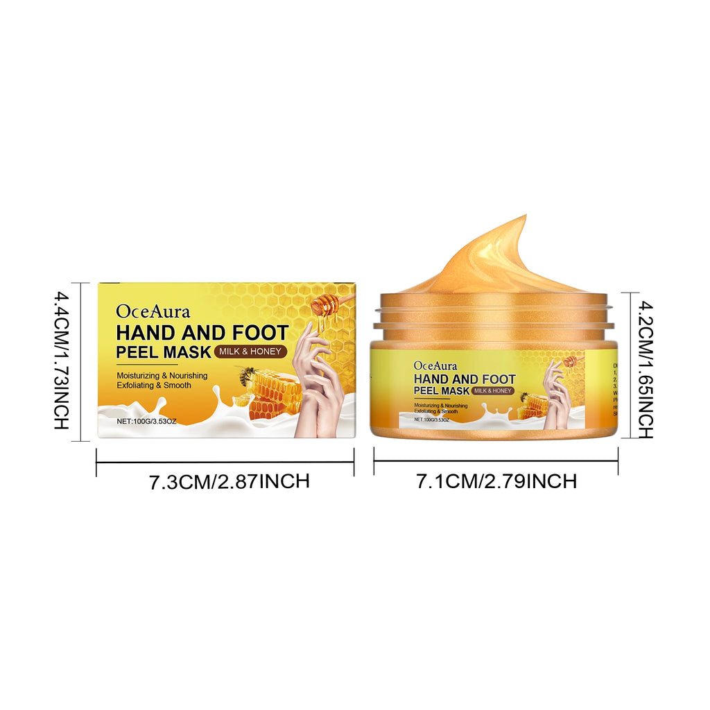 OceAura Exfoliating Hand & Foot Peel Mask – Milk & Honey Exfoliating Peel Mask Oasis Select