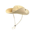 Wide Brim Retro Western Cowboy Hat Unisex Sun Protection Outdoor Hiking Camping Fishing Hat with Adjustable Chin Strap Oasis Select Beige