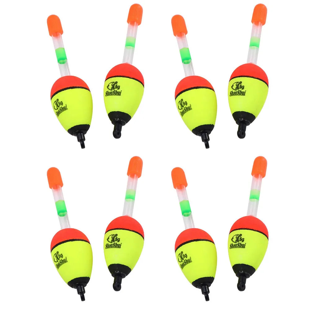 2/4/8Pcs EVA Float Fish Bait Luminous Rock Fishing Sea Fishing Foam Float Float Light Stick Fishing Float Fishing Bobber Oasis Select 5g 8pcs