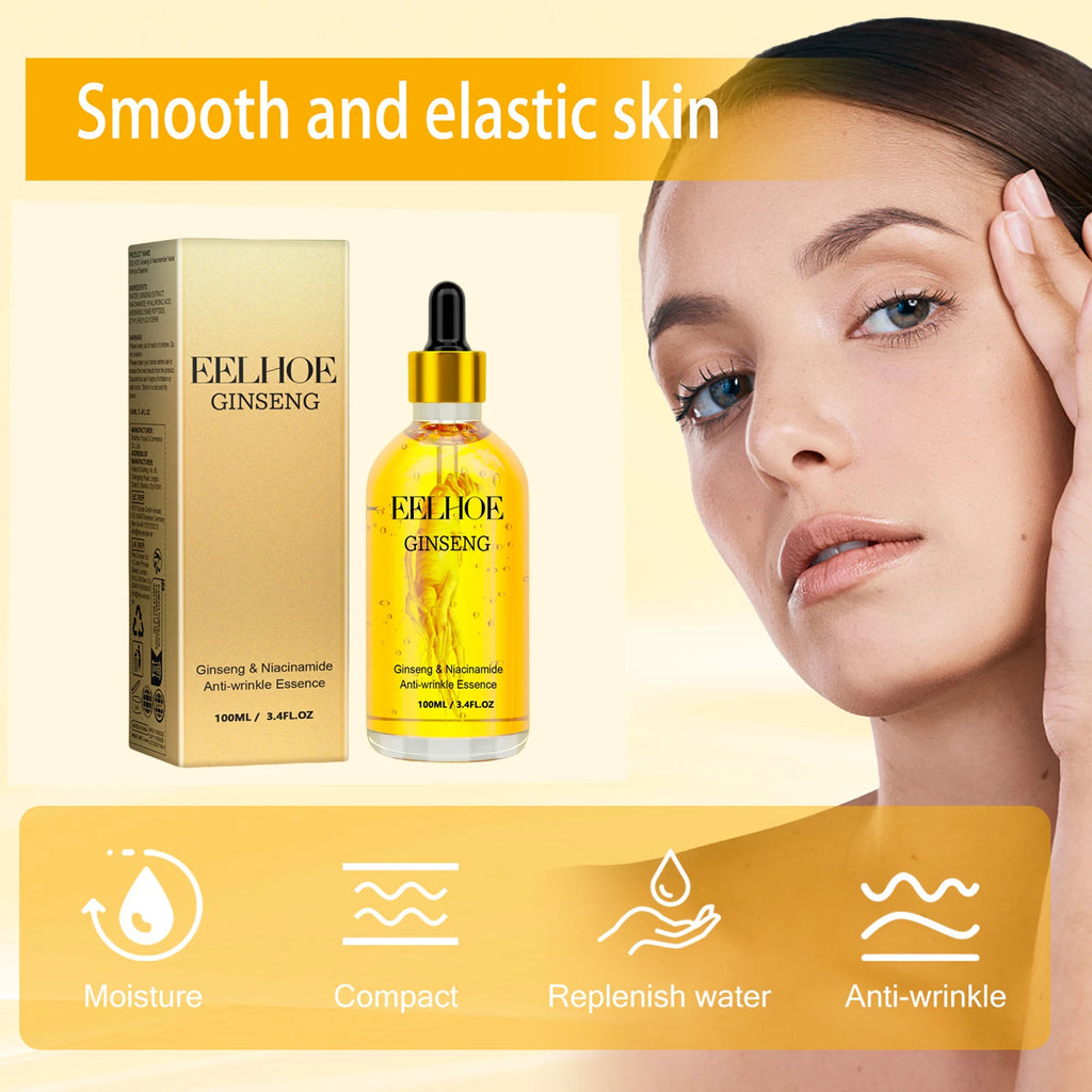 EELHOE Ginseng Essence for Skin Tightening Rejuvenate the Face Moisturing Nourishing Nicotinamide Hyaluronic Acid Facial Serum Oasis Select