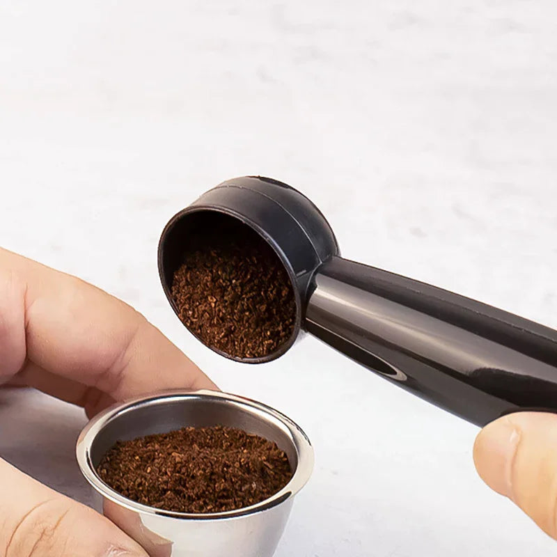 2 In 1 Coffee Spoon 7g Standard Measuring Spoon Dual-use Bean Scoop Powder Press Scoop Coffee Machine Accessories Kitchen Tools Oasis Select