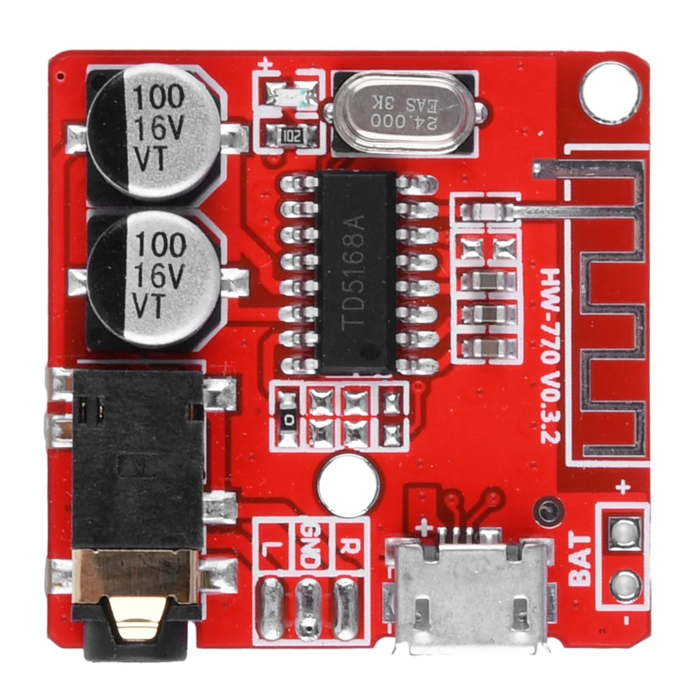 1-10pcs Bluetooth Audio Receiver Board Bluetooth 5.0 MP3 Lossless Car Audio Decoder Board Wireless Stereo Music Module 3.7-5V Oasis Select 1pcs