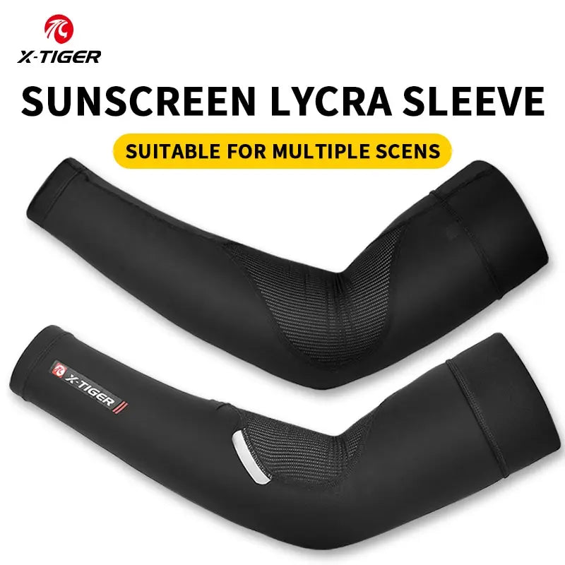 X-TIGER Breathable Arm Sleeve UV Protection Quick Dry Cycling Sport Ice Fabric Sunscreen Bands Elbow Pad Fitness Arm Sleeve Oasis Select