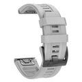 Silicone QuickFit Watch Band for Garmin Fenix & Instinct 22/26mm Silicone Watch Band Oasis Select GRAY 22mm Instinct 2 1 E