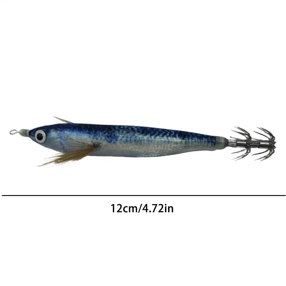 Squid Jigs Saltwater 4.7in Glowing Catching Bait with Sound Beads Saltwater Fishing Lures for Cuttlefish Bass Trout Catfish Oasis Select Style C