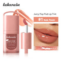 JuicePop Box Lip Tint Hydrating Oil Lip Gloss Long Lasting Waterproof Lightweight Nourishing Lip Stain Makeup Oasis Select 1Nude Peach